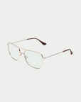 CADDIS - HOOPER READER GLASSES, POLISHED GOLD GREEN