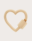 Marla Aaron - Heart Lock, Yellow Gold