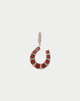 Horse Shoe Pendant, Ruby