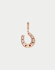 Horse Shoe Pendant, Ruby