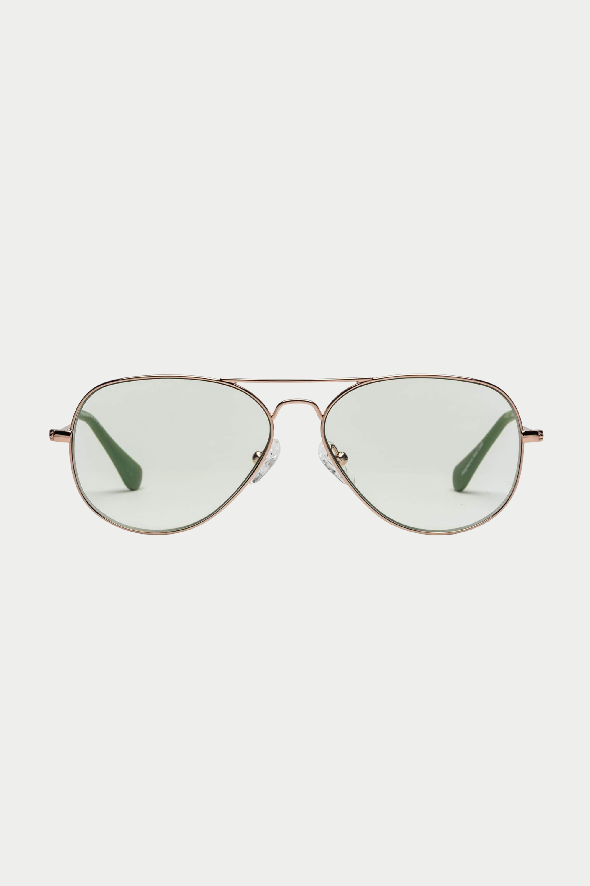 Mabuhay Reader Glasses, Rose Gold & Green