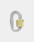 MARLA AARON - CHUBBY BABY LOCK, white gold with yellow gold turn
