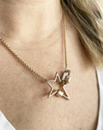 MARLA AARON - CHUBBY BABY LOCK, white gold with yellow gold turn