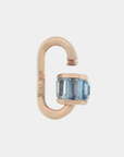 MARLA AARON - Total Baguette Babylock with Aquamarine, gold