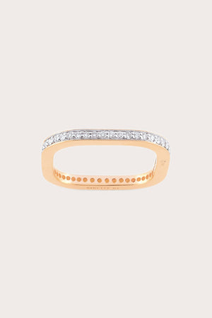 Ginette NY - Diamond TV Ring, Rose Gold
