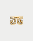 Ita - Txirimiri “Danza” Diamond Ring, Yellow Gold