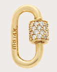 Marla Aaron - stoned babylock with diamonds, GOLD