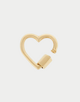 Baby Heart Lock, Yellow Gold