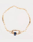 Baguette Baby Lock, Blue Sapphire