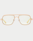CADDIS - NOLA READER GLASSES, POLISHED ROSE GOLD