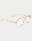 CADDIS - NOLA READER GLASSES, POLISHED ROSE GOLD
