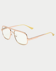CADDIS - NOLA READER GLASSES, POLISHED ROSE GOLD