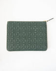 Comme des Garçons - Embossed Leather Pouch, Bottle Green