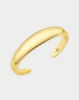 flat beam cuff, gold