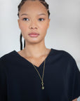 Festok - Pistache Pendant, Yellow Gold