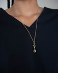 Festok - Pistache Pendant, Yellow Gold