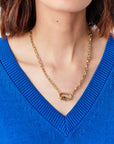 Handmade Biker Chain - 18", Yellow Gold