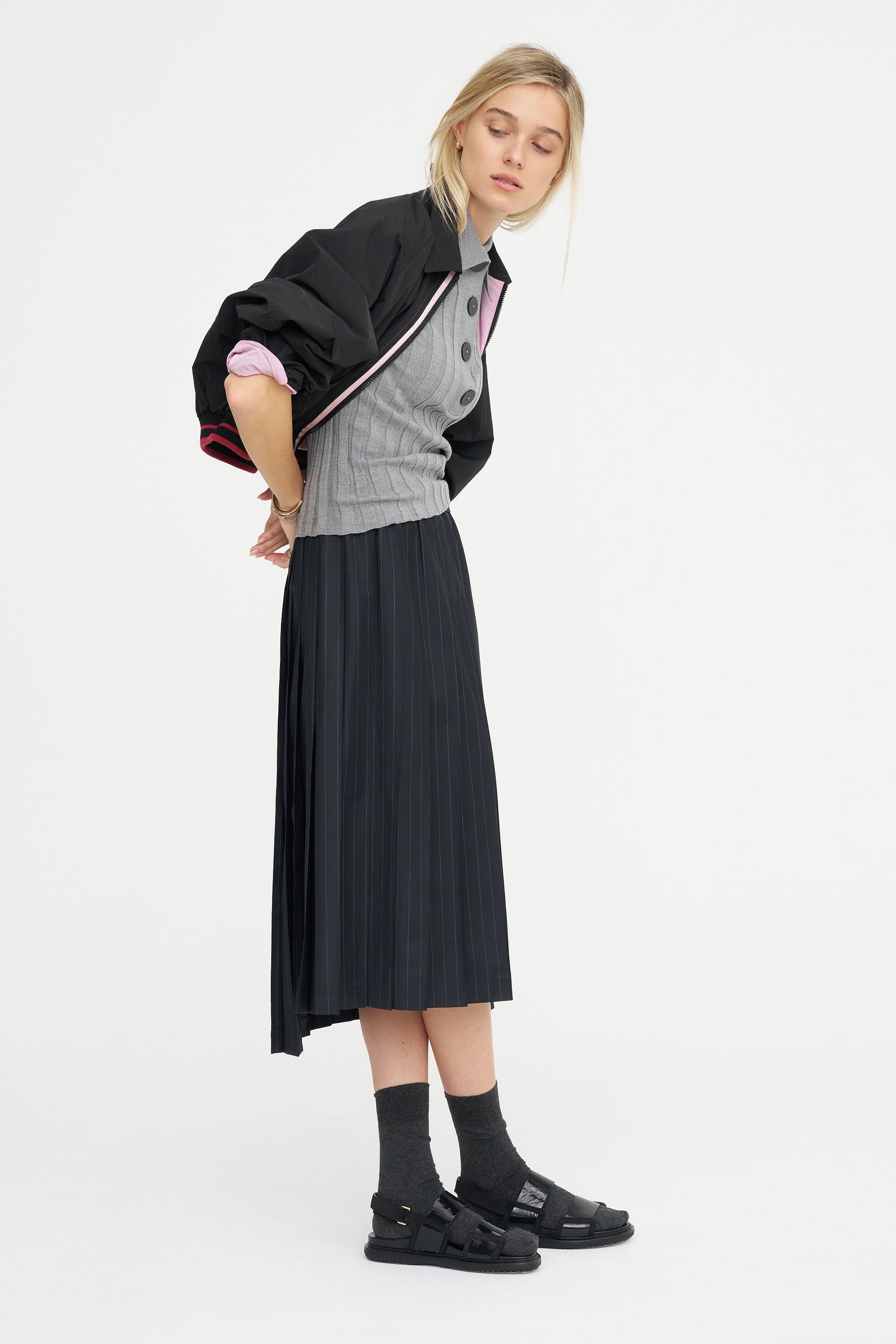 Sugarman Knit Polo, Gris