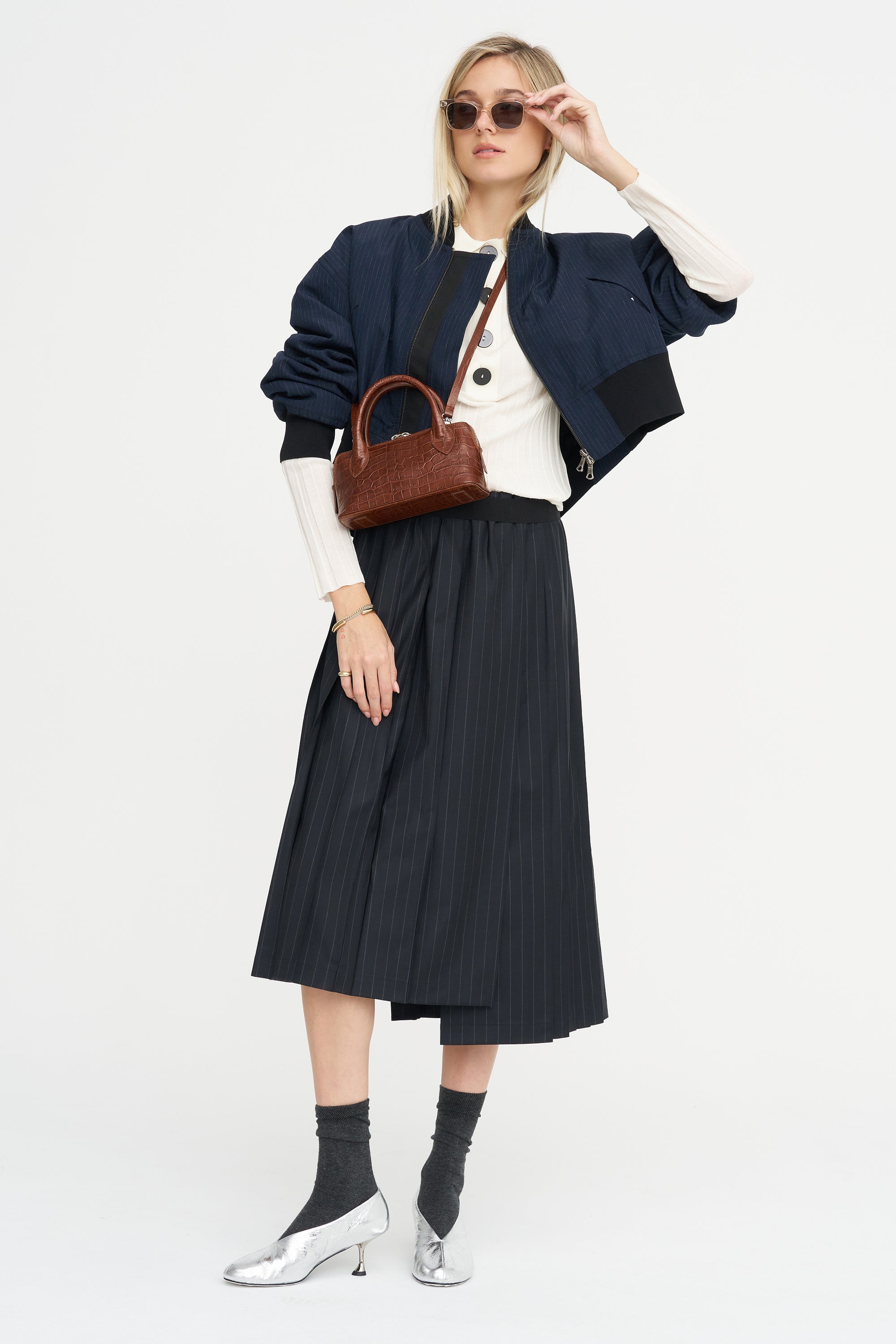 Sugarman Long Sleeve Knit Polo, Off White