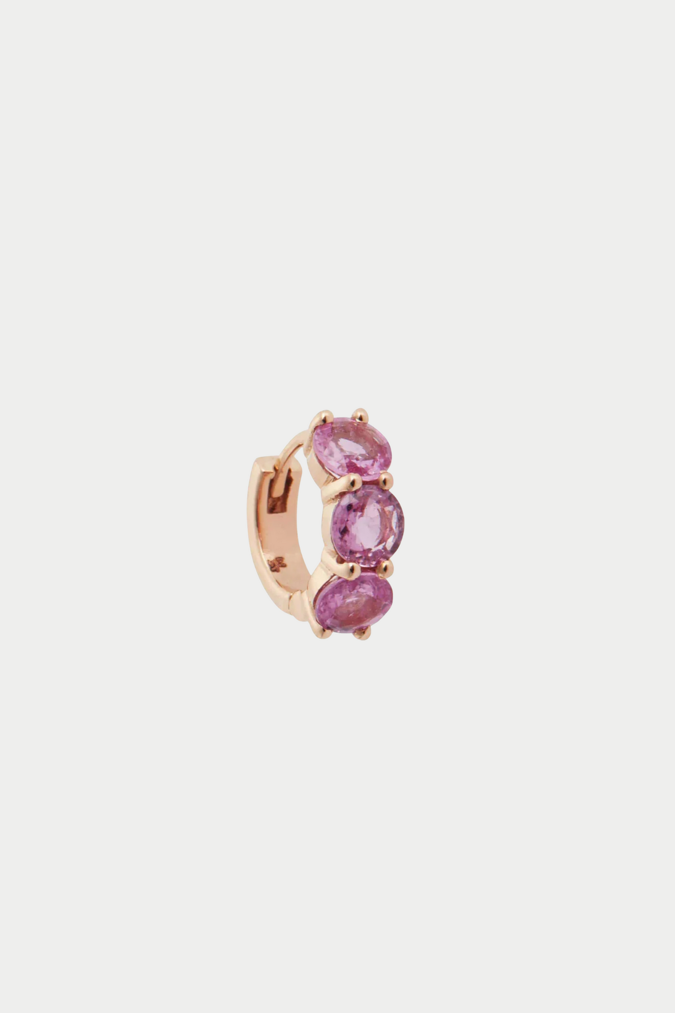 ILEANA MAKRI - Huggie Hoops, Pink Sapphires