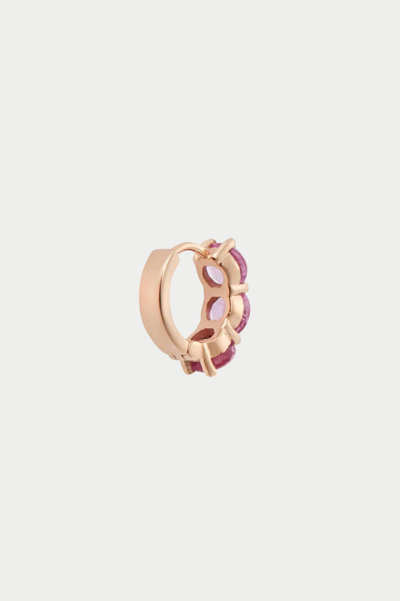 ILEANA MAKRI - Huggie Hoops, Pink Sapphires