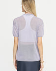 Sheer Knit Top, Lilac