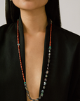 Cabana Necklace, Coral & Pearl