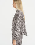 Long Sleeve Cheetah Shirt, Café Noir