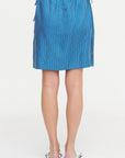 Striped Mini Skirt, Blue & Navy