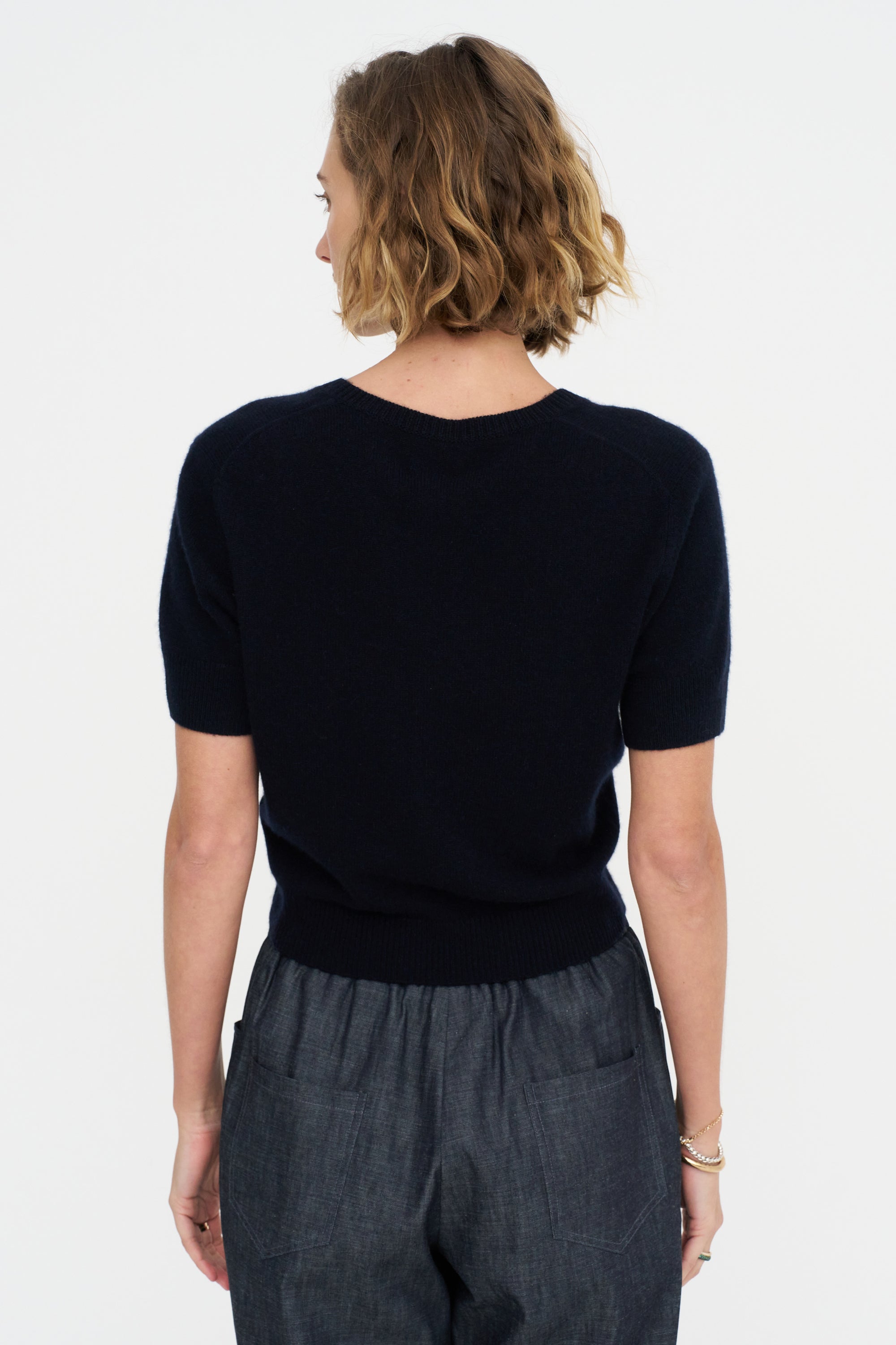 V-Neck Sweater, Deep Night