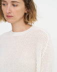 Waffle-Knit Sweater, Birch