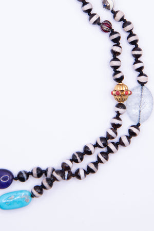 ILEANA MAKRI - Beaded Necklace, Black Agate