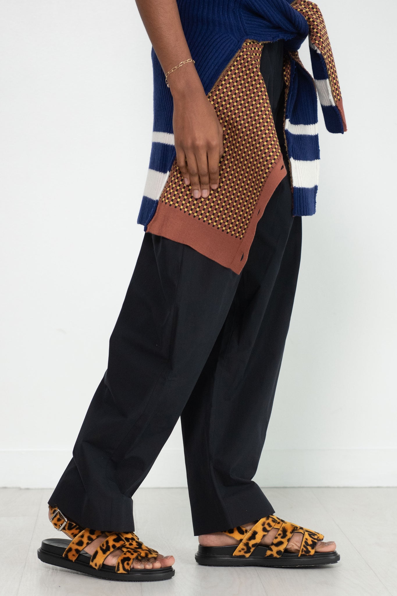 MARNI - Fussbett Gladiator, Leopard