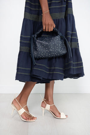 proenza schouler - Studded Mini Drawstring Bag, Dark Navy