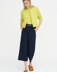 Paperbag Waist Pants, Blackblue