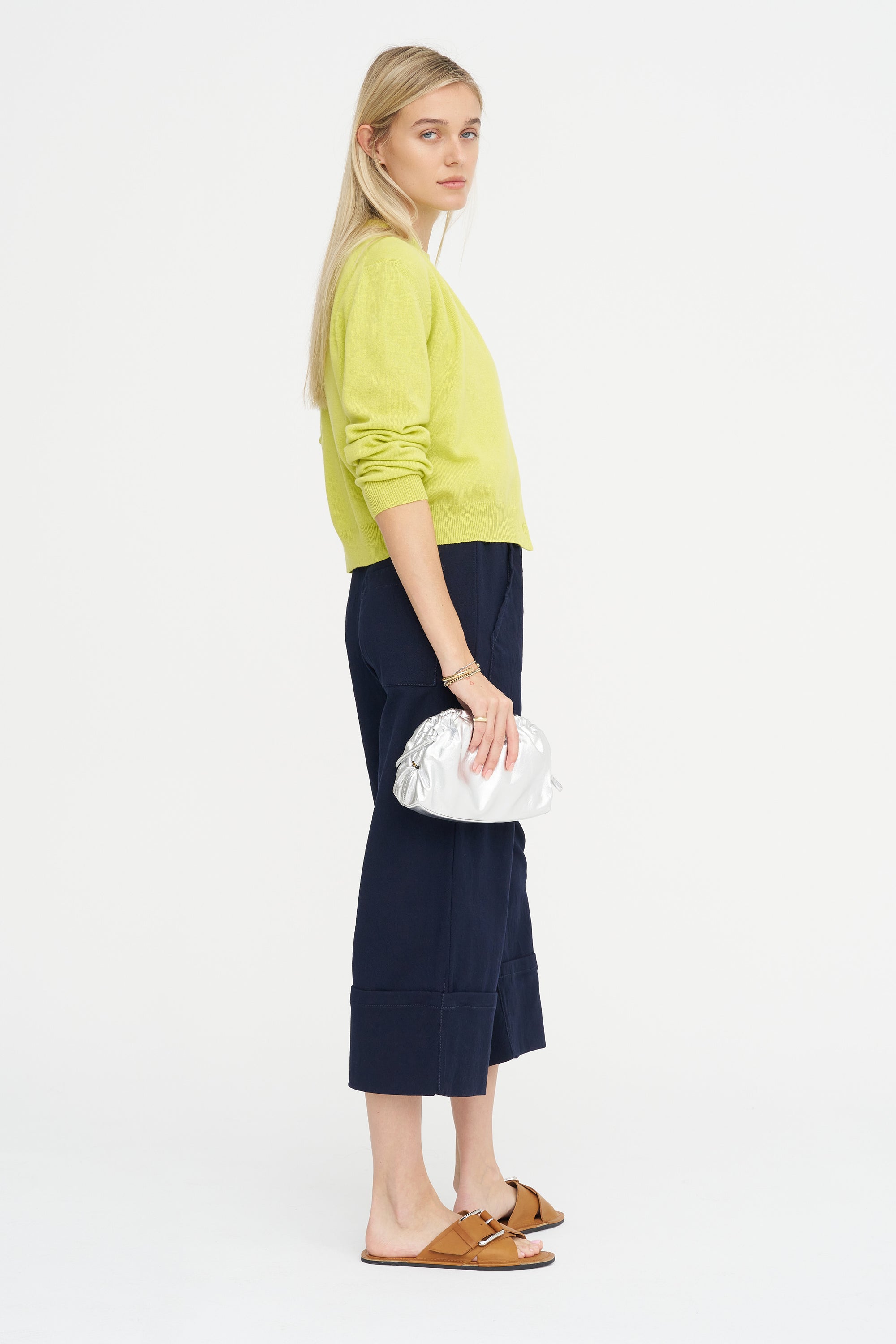 Paperbag Waist Pants, Blackblue