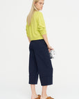 Paperbag Waist Pants, Blackblue