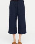 Paperbag Waist Pants, Blackblue