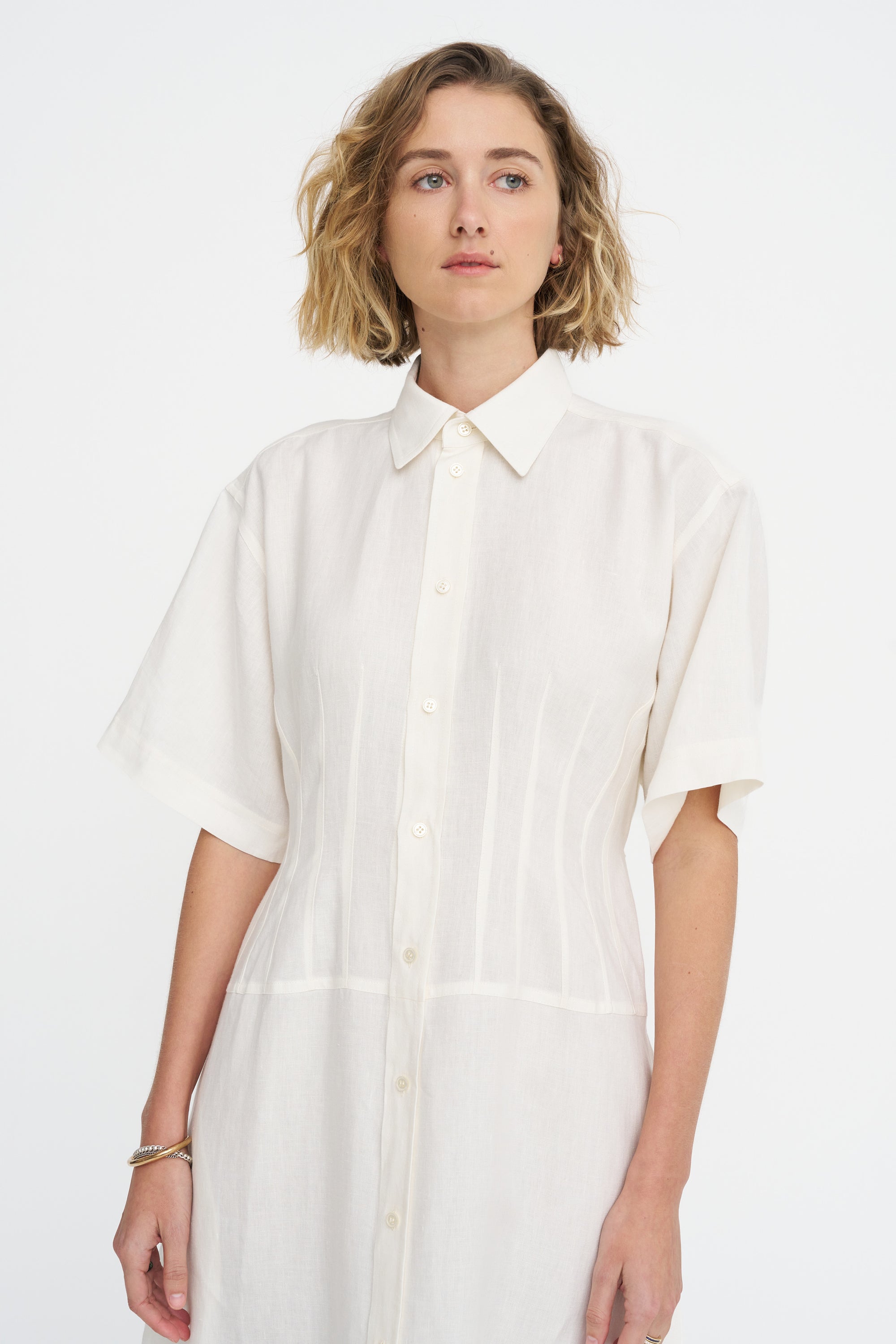 kick pleat dress Panel Kick Pleat Dress Midnight L