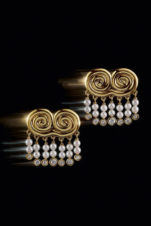 SAUER - Agni Earrings, Pearl
