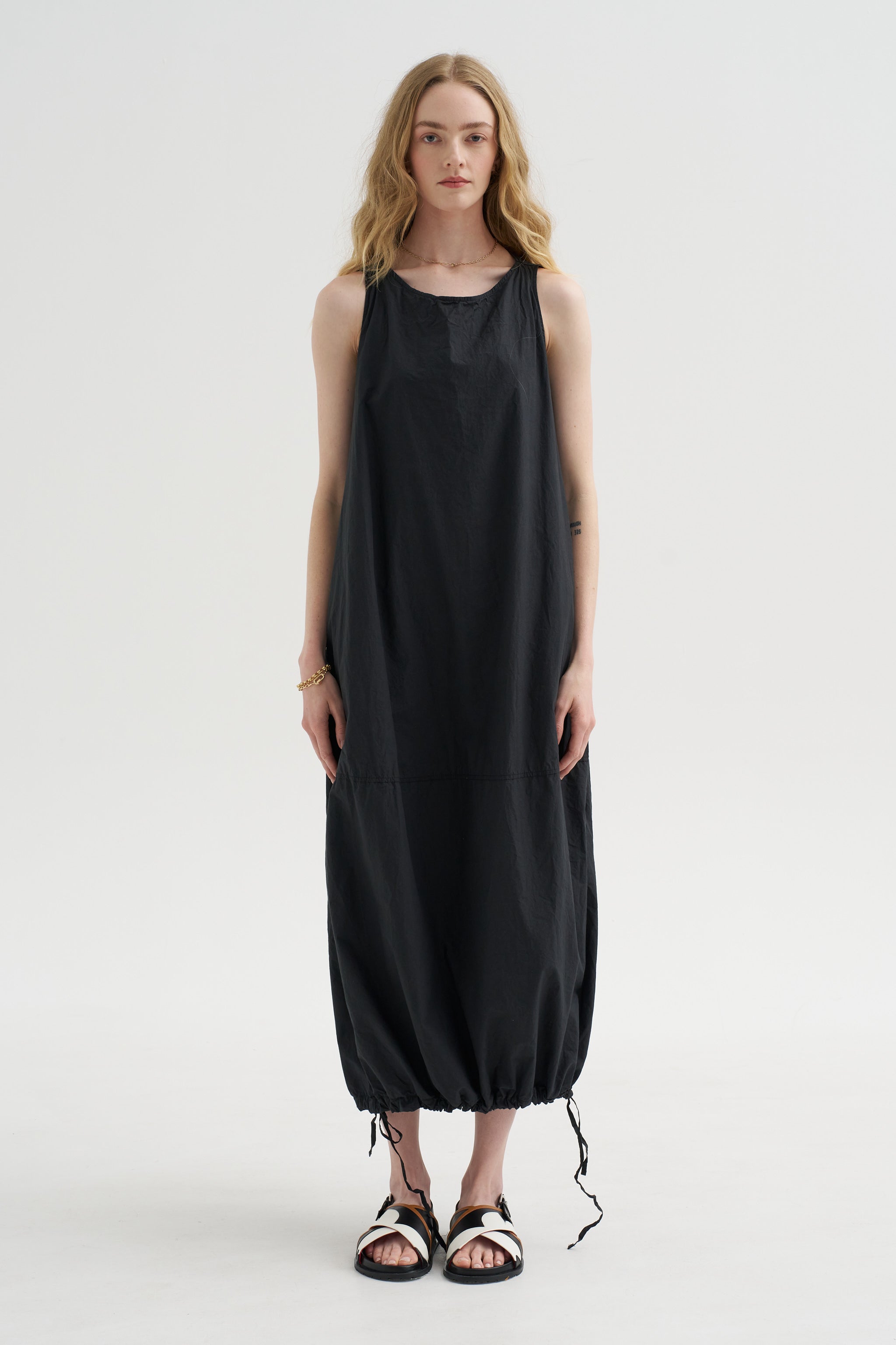 ワンピース alexia stam Balloon Sleeveless Dress Sleeveless Balloon Dress, Black – Kick Pleat