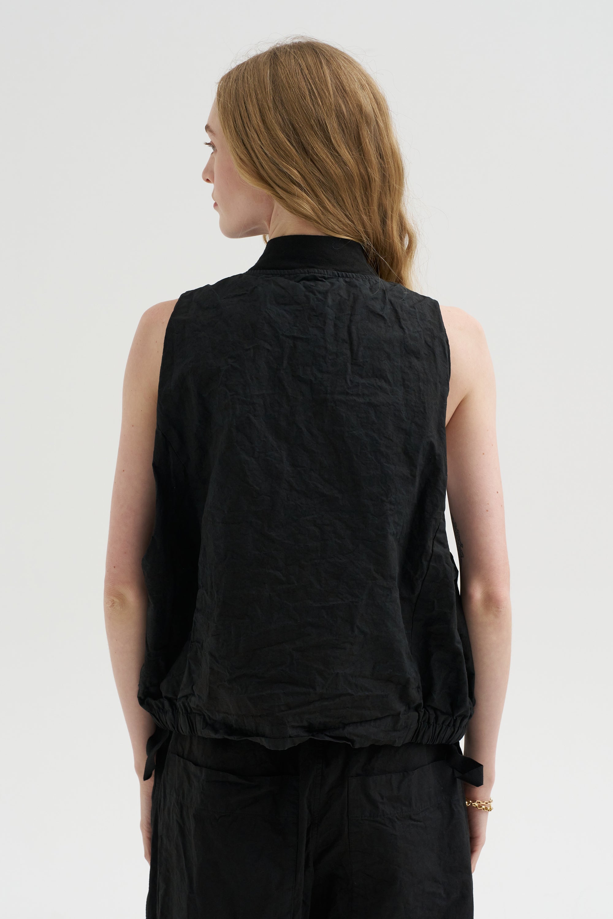 Sleeveless Bomber Cc, Black