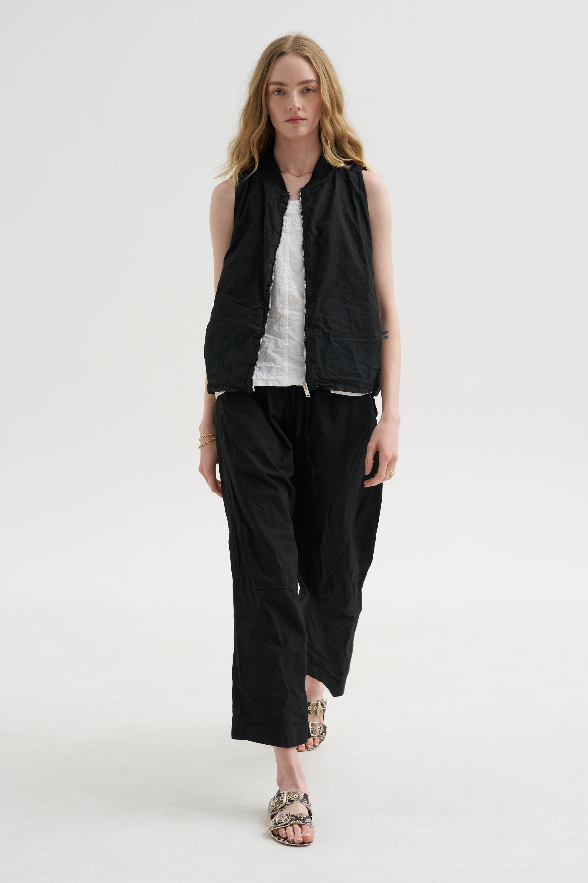 Sleeveless Bomber Cc, Black