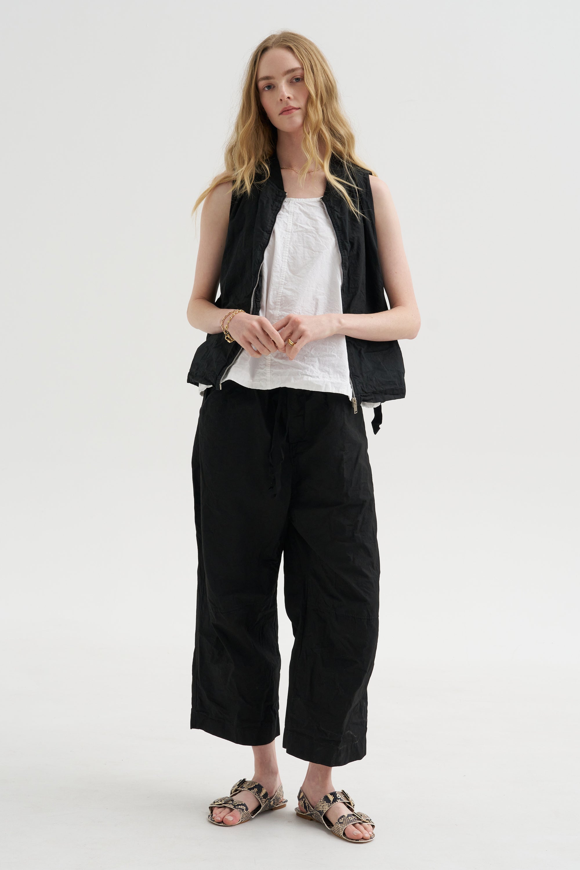 Sleeveless Bomber Cc, Black