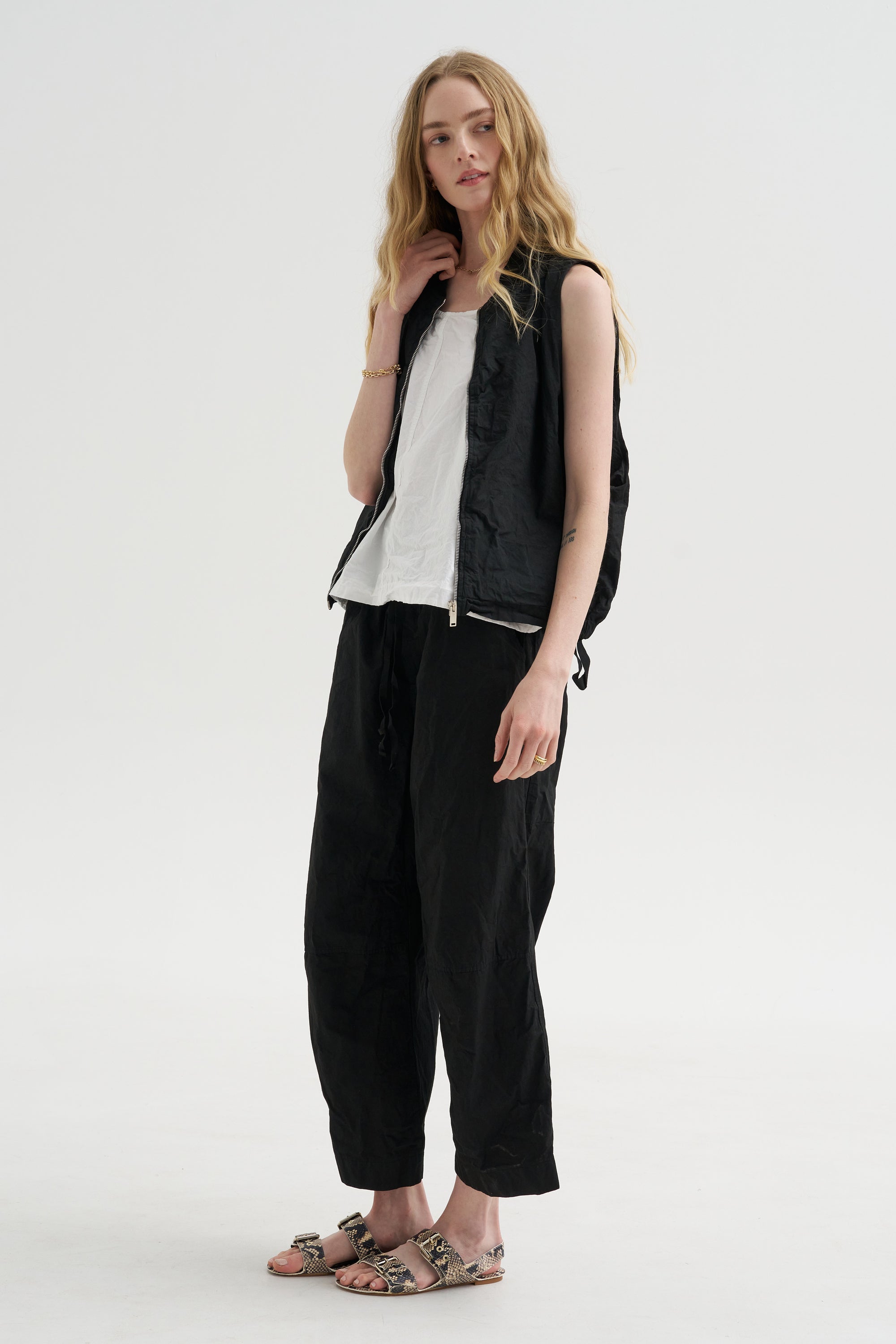Sleeveless Bomber Cc, Black