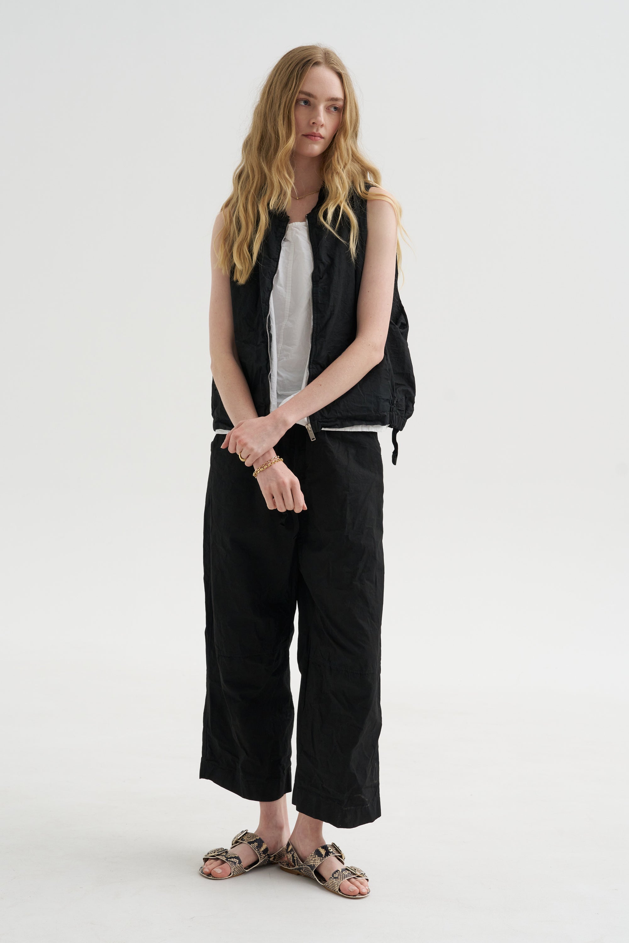 Sleeveless Bomber Cc, Black