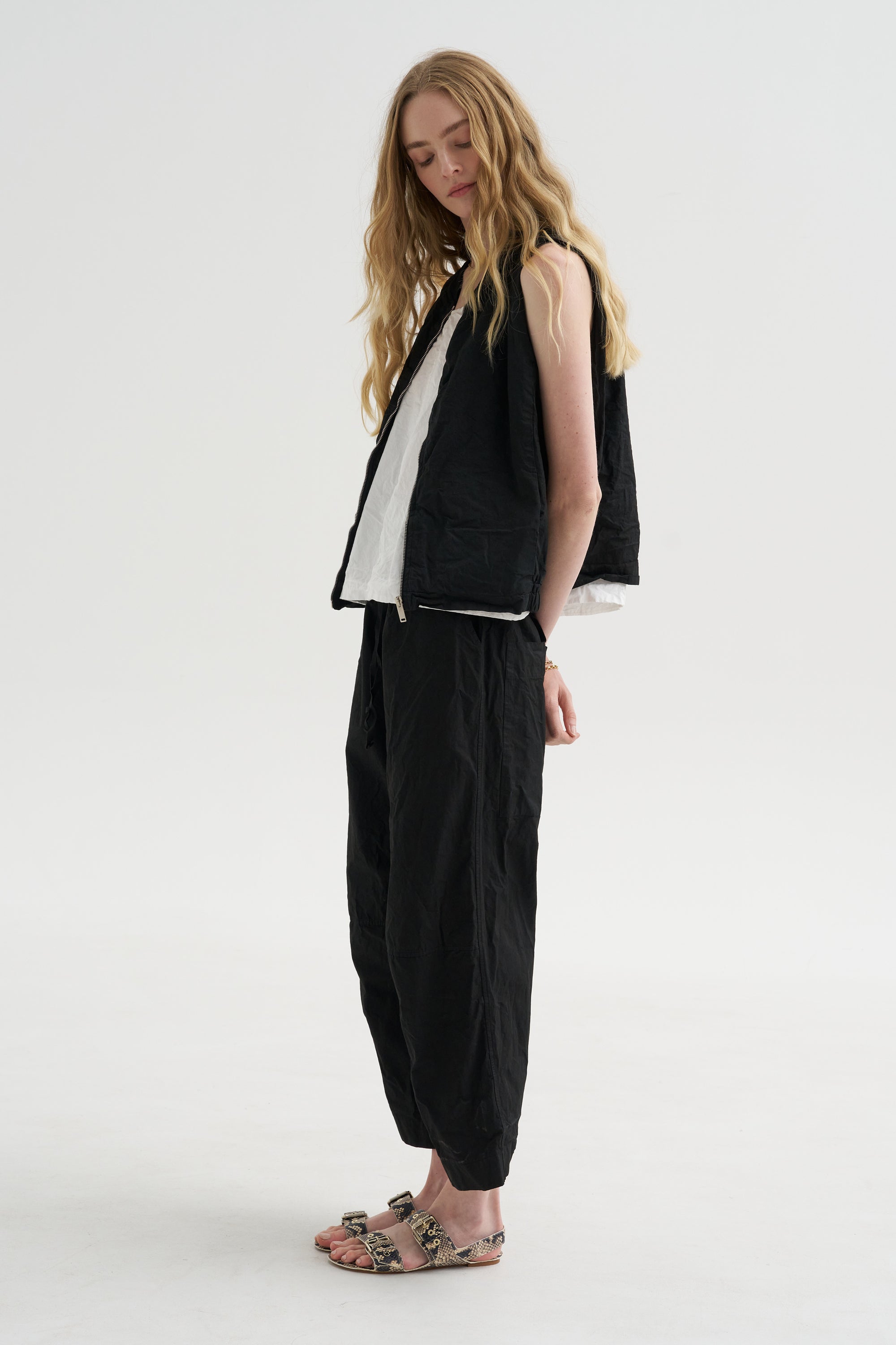 Sleeveless Bomber Cc, Black