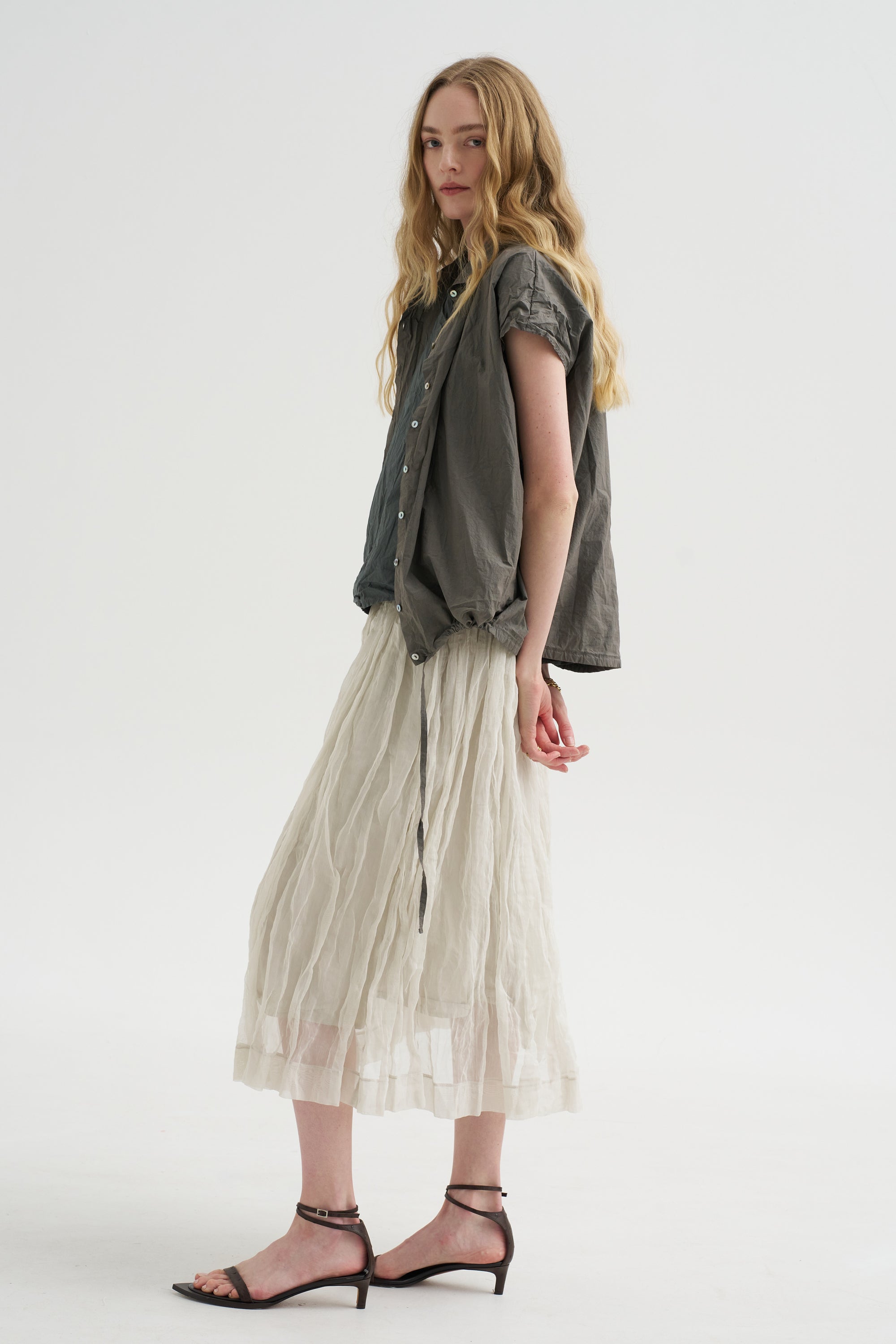 Double Skirt Voile + Tc, Pebble