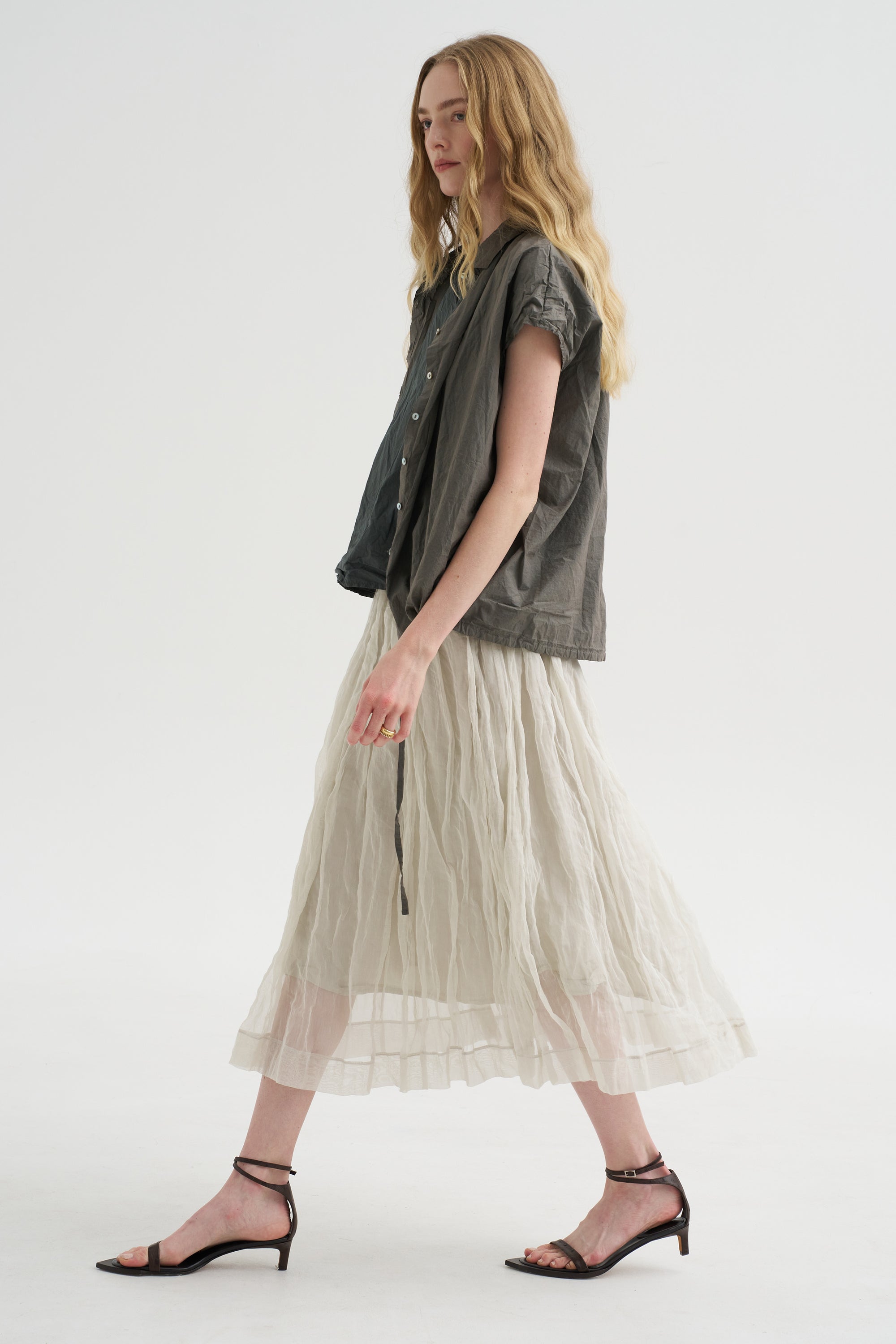Double Skirt Voile + Tc, Pebble