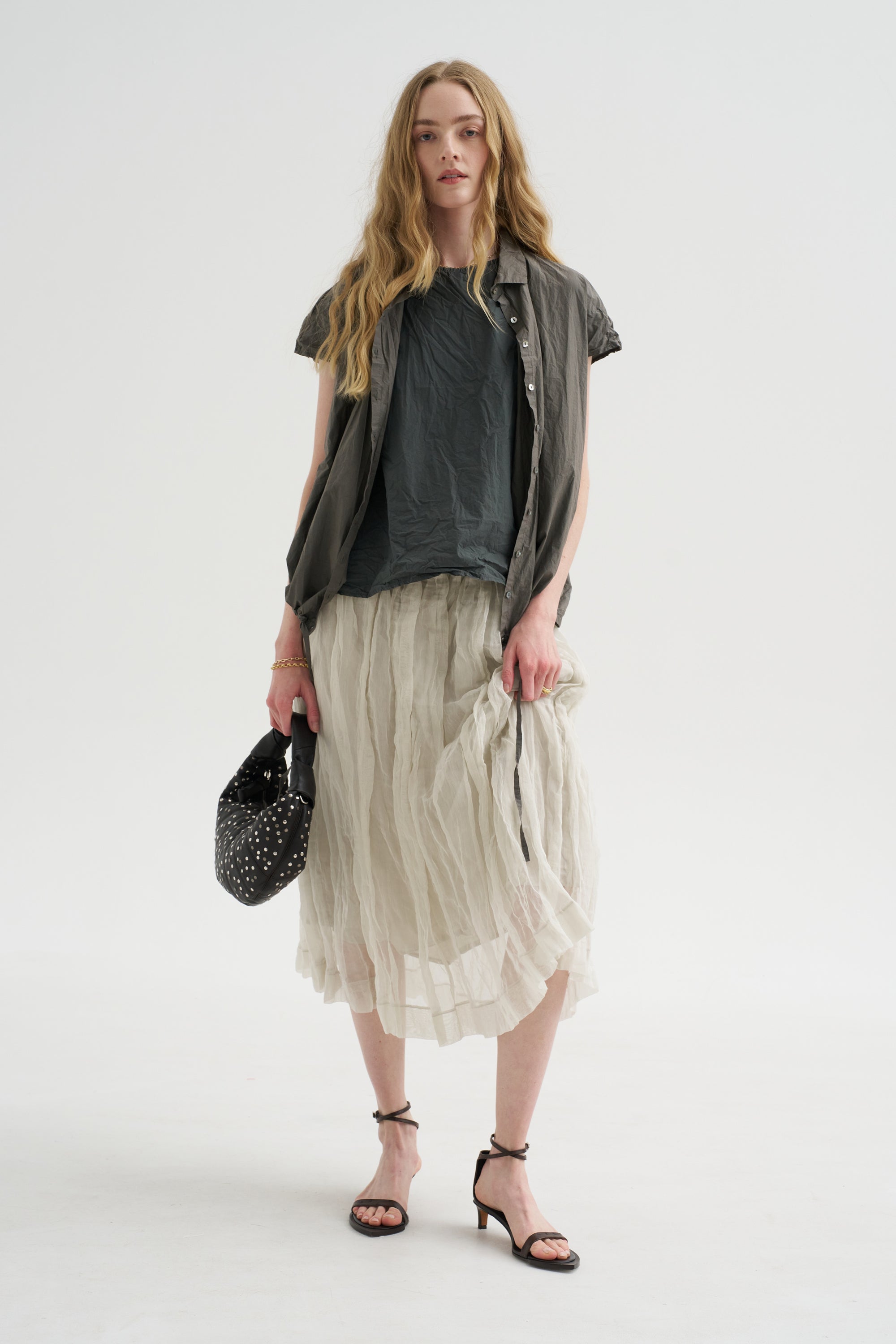 Double Skirt Voile + Tc, Pebble